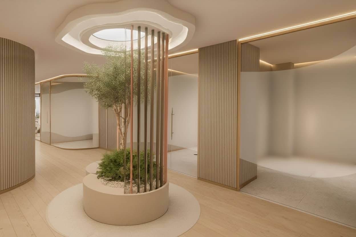 Interior de la clínica en Paseo de la Castellana